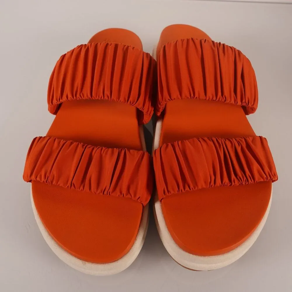 Sorel Women's Roaming Two Strap Slide Sandals Size 9.5 Desert Sun Chalk New
